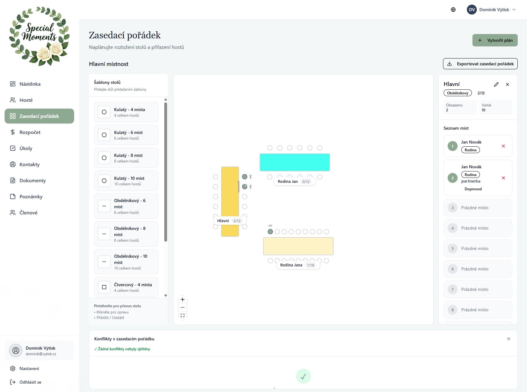 Interactive Seating Chart Demo